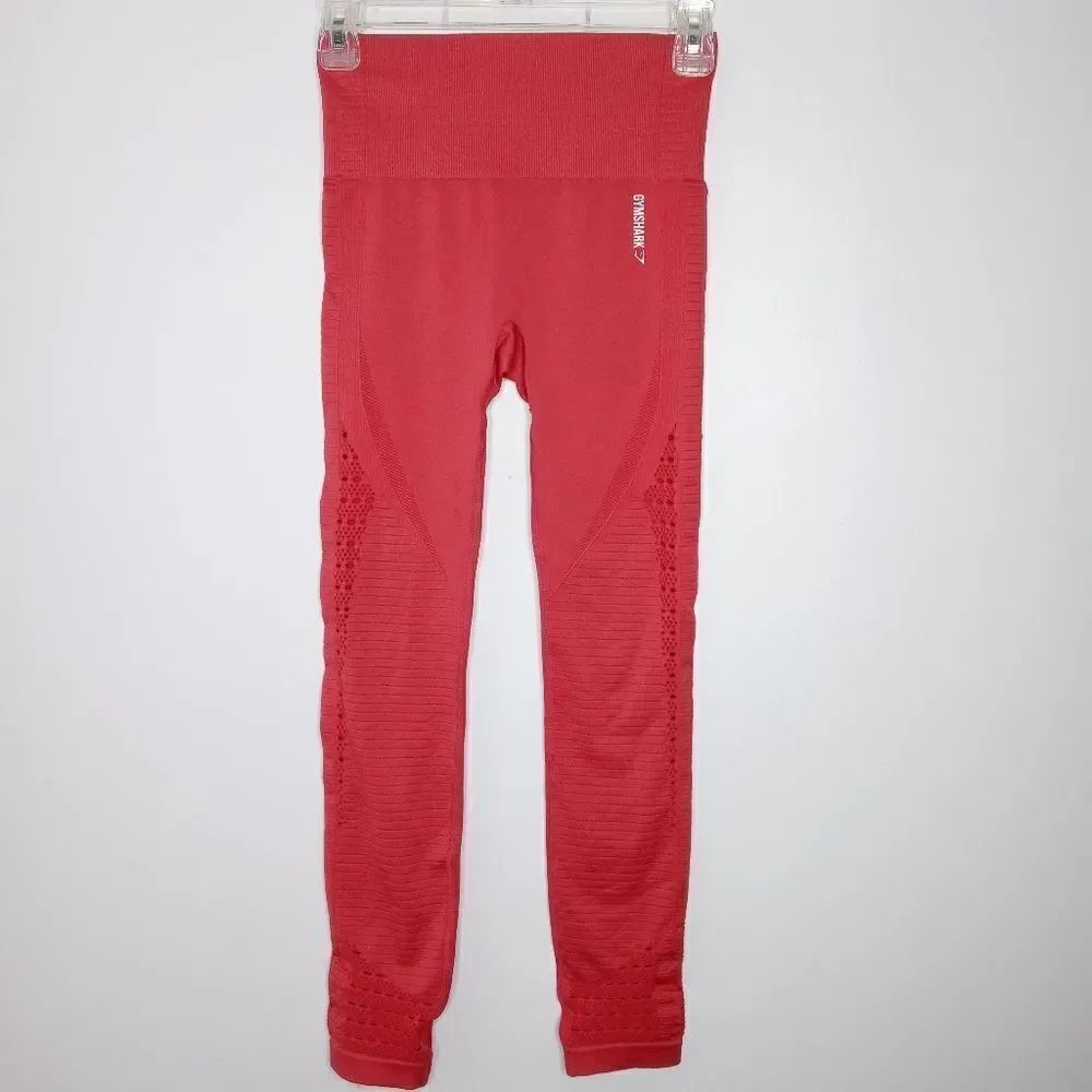 Gymshark coral red leggings